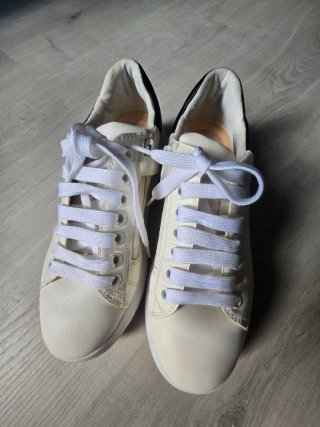 Geox zapatillas blancas piel talla 36