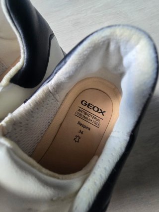 Geox zapatillas blancas piel talla 36