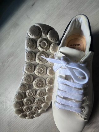Geox zapatillas blancas piel talla 36