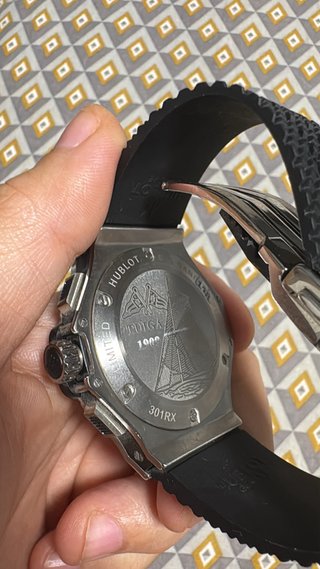 Reloj Hublot Negro y Plateado