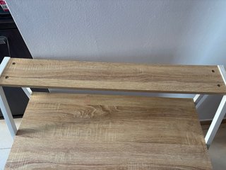 Mesa consola madera y metal