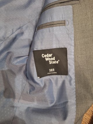Traje gris hombre americana 38R pantalón 34/32 R