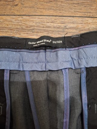 Traje gris hombre americana 38R pantalón 34/32 R