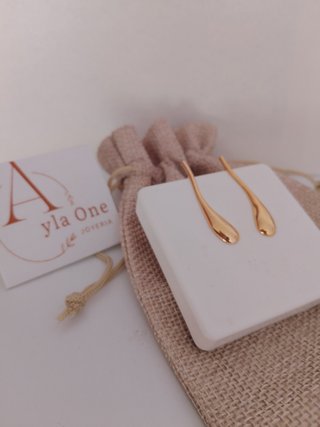 Pendientes bañados en oro 18k