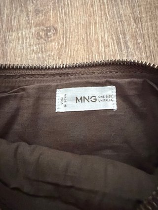 Bolso Mango Marrón Tachuelas