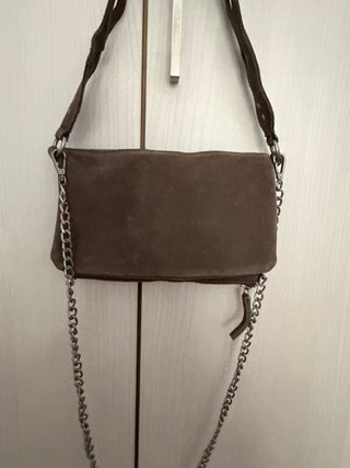 Bolso Mango Marrón Tachuelas