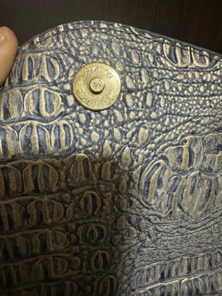 Borsa effetto coccodrillo bronzo metallizzato