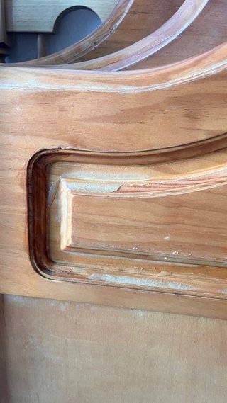 Cabecero de cama de madera