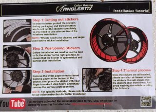 Pegatinas Llantas Moto Anolestix Racing