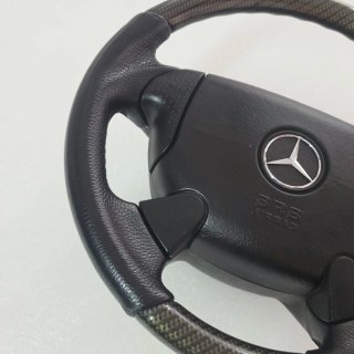 Volante Mercedes Carbono piel Negro