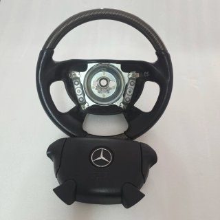 Volante Mercedes Carbono piel Negro