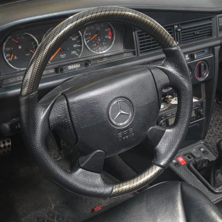 Volante Mercedes Carbono piel Negro