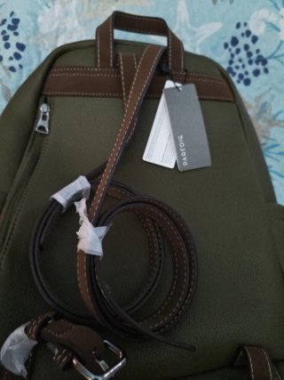 Mochila Parfois caqui mujer nueva etiqueta.