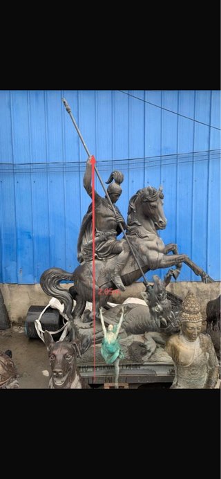 Bronce Guerrero Romano a Caballo