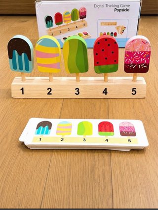 Juego educativo helados madera