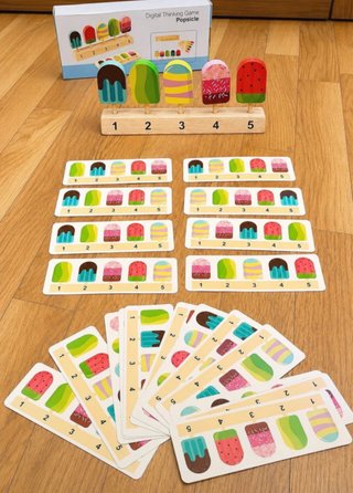 Juego educativo helados madera