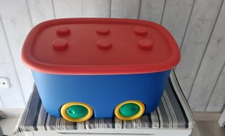 Caja de Juguetes Azul y Roja