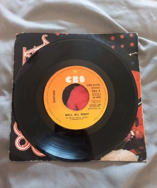 Santana Well All Right 45rpm Disco Vinilo