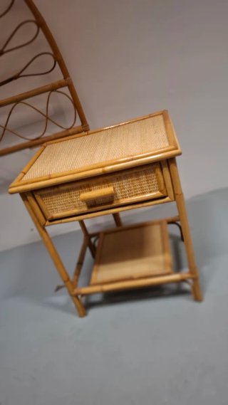Conjunto dormitorio individual ratán