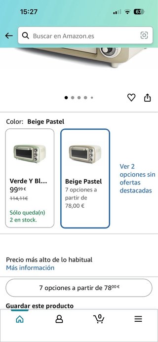 Horno Eléctrico Sobremesa Ariete Beige