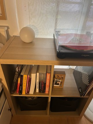 Estantería modular madera y plástico