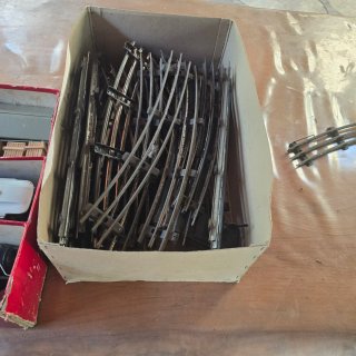 Tren Eléctrico Antiguo Caja Decorada