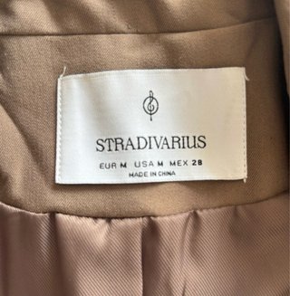 Blazer corto Stradivarius marrón T. M