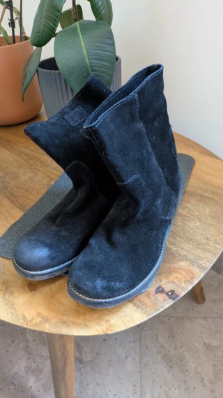 Botín ante negro Mango Talla 38