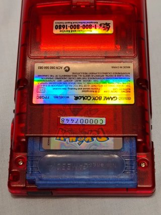 GameBoy Color FPGA Roja Transparente