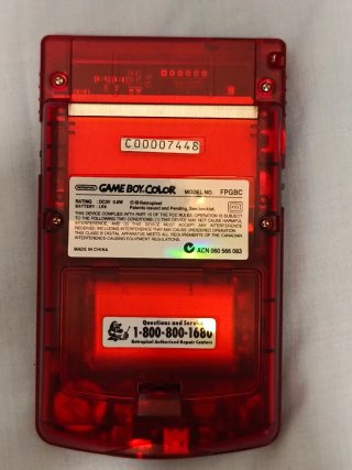 GameBoy Color FPGA Roja Transparente