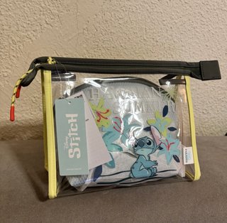 Neceser doble Stitch Disney transparente