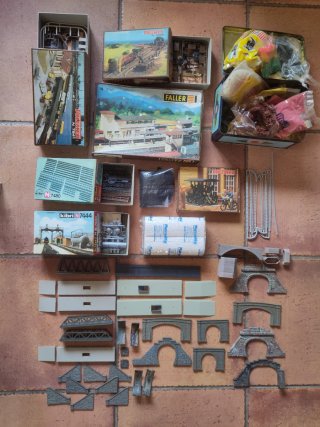 Lote de material modelismo ferroviario escala N