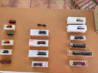 Lote de material modelismo ferroviario escala N
