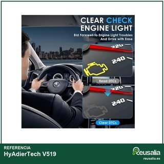 V519 Escáner diagnóstico coche OBD2 rápido fácil