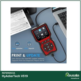 V519 Escáner diagnóstico coche OBD2 rápido fácil