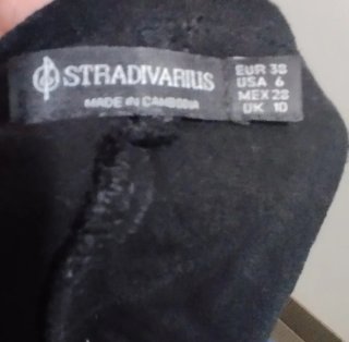 Falda pantalón Stradivarius Negra Talla M