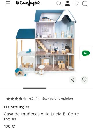 Casa de muñecas madera Villa Lucía