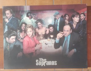 Póster Los Soprano en cartón pluma