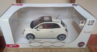 MODELLINO NUOVA FIAT 500 SCALA 1/18 MONDO MOTORS