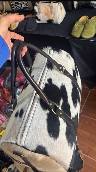 Bolso de cuero de vaca artesanal