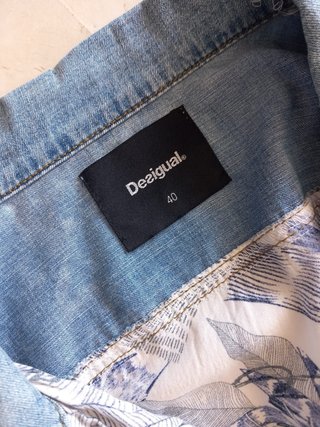Chaqueta Vaquera Desigual Patchwork Talla 40
