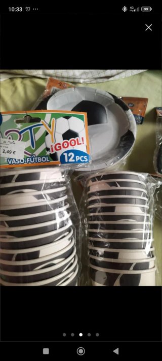 Pack fiesta futbol vasos y platos