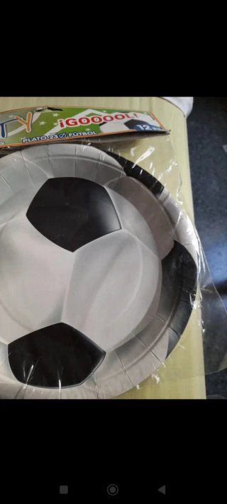 Pack fiesta futbol vasos y platos