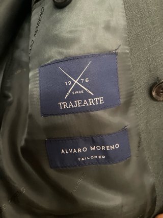 Traje Alvaro Moreno Verde Casi Nuevo