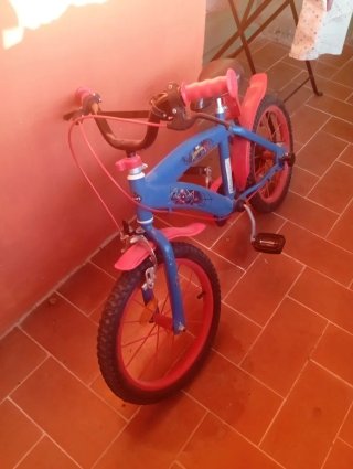 Bicicleta Spiderman Azul y Roja