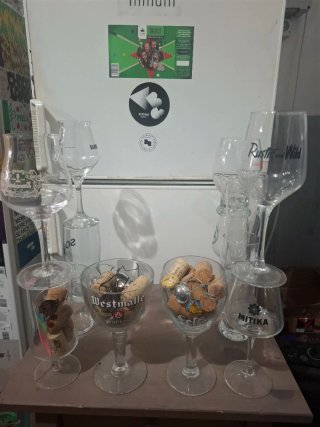 Lote Copas Cerveza Lindemans, Gulden Draak, Texels