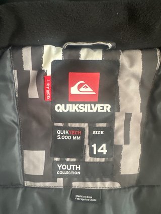 Chaqueta de Ski Quiksilver Talla 14