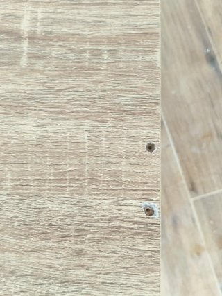 Mueble de baño madera y blanco