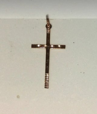 Cruz oro 18k lapidada