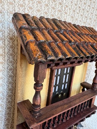 Retablo Casita Madera Adorno